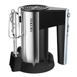 Hand Mixer 5 Speed Classic Stainless Steel Mixer Ultra Power Electric Mixer with Turbo and Easy  ...