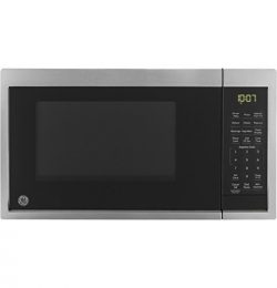 GE JES1097SMSS Smart Countertop Microwave Oven, Works with Alexa, Scan-To-Cook Technology, Smart ...