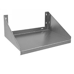 Royal Industries 1 each Stainless Steel Over Stove Wall  Microwave Shelf, 24×24, Silver