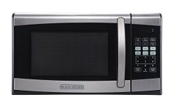 BLACK+DECKER EM925AZE-P 0.9 Cubic Foot 900 Watt Stainless Steel Microwave with Turntable