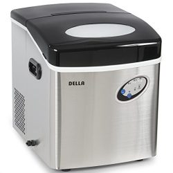 Della Stainless Steel Ice Maker Portable Countertop Freestanding Icemaker 48lb Per Day