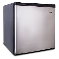 Della Compact Upright Freezer, Stainless Steel , Single Reversible Door 1.1 Cubic Feet