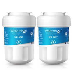 Waterdrop MWF Refrigerator Water Filter Replacement for GE MWF, MWFP, MWFA, GWF, GWFA, SmartWate ...