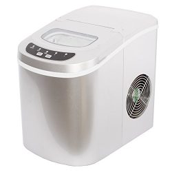 Smad Portable Electric Ice Maker Machine-Touch Buttons Digital 2 Selectable Cube Sizes