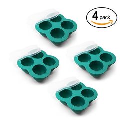 Silicone Egg Bite Molds (4 Pack) Instant Pot Accessories – Fits Instant Pot 3,5,6,8 Qt Pre ...