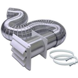BROAN-NUTONE 318W 4″ x 8″ Aluminum Dryer Vent Kit