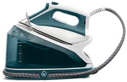 Rowenta DG7530 Compact Steam 1800-Watt Steam Iron Station Stainless Steel Soleplate, 400-Hole, Green