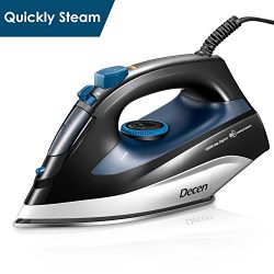 DECEN Iron, Professional Steam Iron, Clothes Iron with Variable Temperature and Steam Control, C ...