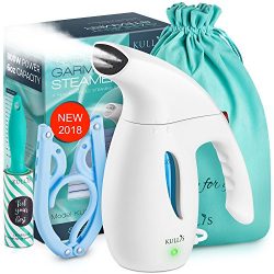 Garment Handheld Portable Steamer for Clothes, Fabrics, Travel– Powerful Professional Compact Li ...