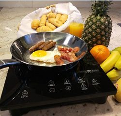 Evergreen 1800W Portable Induction Cooktop Countertop Burner