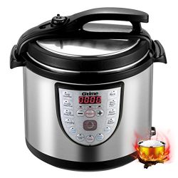 Gtime Electric Pressure Cooker, 8 Qt 18-in-1 Programmable Multi-Cooker, Slow Cooker, Rice Cooker ...