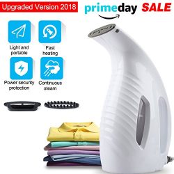 Baabyoo [Upgraded Version] Portable Garment Steamer Trouser Pressers Travel Clothe Wrinkle Shoot ...