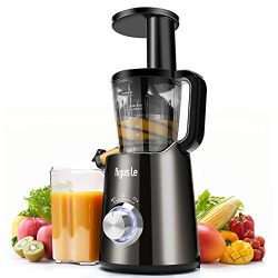 Argus Le Slow Juicer, Compact Design Masticating Juicer, High Nutrient Cold Press Juicer