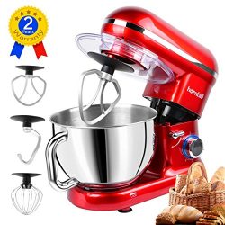 Hornbill Tilt-head Stand Mixer 600W 6-Speed 5-Quart Stainless Steel Bowl Kitchen Electric Mixer  ...