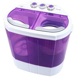 KUPPET Mini Portable Washing Machine, Compact Durable Design to Wash All Your Laundry, Twin Tub  ...