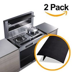 YaSaShe Kitchen Silicone Stove Counter Gap Cover, Easy Clean Heat Resistant Gap Filler, Seals Sp ...