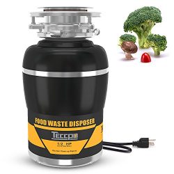 Garbage Disposal TECCPO 1/2 HP Disposal 38 oz. Capacity with Power Cord – TAGD01P