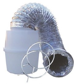 Speedi-Products EX-LTK 04 4-Inch by 60-Inch Lint Trap Kit with Bucket & Aluminum Silver Duct