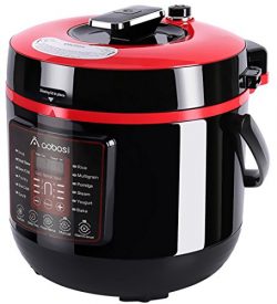 Aobosi Pressure Cooker 6Qt 8-in-1 Electric Multi-cooker,Rice Cooker,Slow Cooker,Yogurt Maker,War ...