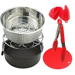 Instant Pot Accessories – 6 PCS Instant Pot Accessories Steamer Basket Egg Steamer Rack Si ...