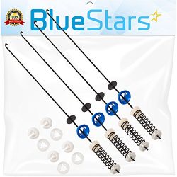 Ultra Durable W10189077 Suspension Rod Kit Replacement by Blue Stars- Exact Fit for Kenmore Whir ...