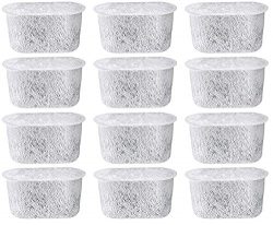 Everyday DCCF-12 Replacement Charcoal Water Filters for Cuisinart Coffee Makers, 12-Pack