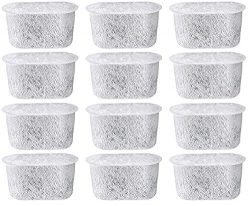 Everyday DCCF-12 Replacement Charcoal Water Filters for Cuisinart Coffee Makers, 12-Pack