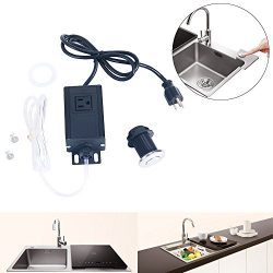 Homend Sink Top Air Switch Kit, Garbage Disposal Air Switch Sink Top Button Single Outlet Single ...