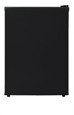 Midea WHS-87LB1 Compact Reversible Single Door Refrigerator and Freezer, 2.4 Cubic Feet, Black