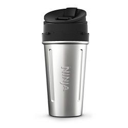 Nutri Ninja 24-Ounce Double-Wall Stainless Steel Cup with Sip & Seal Lid for Nutri Ninja Ble ...