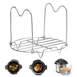 Instant Pot Trivet with Handles for 6 or 8 Quart Instant Pot Accessories, Stainless Steel Pressu ...