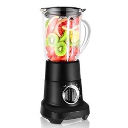 Smoothie Blender, TOBOX Blender 1.5L/53oz High Speed Blender 4-Speed Professional Countertop Ble ...