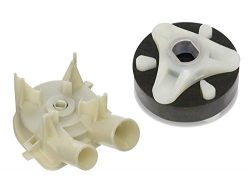 HIFROM Replace 3363394 Washer Pump and 285753A Motor Coupler for Whirlpool Kenmore Sears Roper E ...