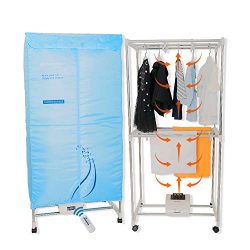 Concise Home Electric Clothes Dryer Stainless Steel Indoors Tri Layers Fast Air Dry Hot Wardrobe ...