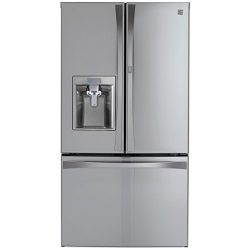 Kenmore Elite 73165 28.5 cu. ft. Bottom Freezer Refrigerator with Grab-N-Go Door in Stainless St ...