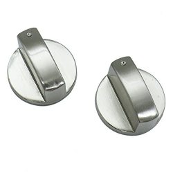 HUELE Kitchen Universal Silver Metal Control Switch Knobs Gas Stove Knobs for Gas Cooker Oven St ...