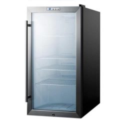 Summit SCR486L Beverage Refrigeration, Glass/Black