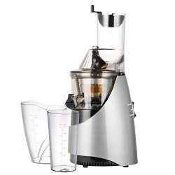 1Easylife Slow Masticating Juicer, 3″ Wide Chute Cold Press Juicer Machine with Quiet 260W ...