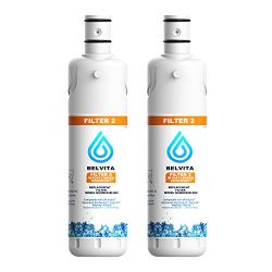 (2pack) Refrigerator Water Filter 2  Replacement for W10413645 Kenmore 9082 (White) 