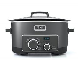 Ninja Multi-Cooker with 4-in-1 Stove Top, Oven, Steam and Slow Cooker Options, 6-Quart Nonstick  ...