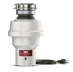 Waste King Legend Series 1/2 HP Garbage Disposal with Power Cord – (9920)