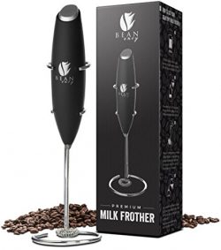 Bean Envy Electric Milk Frother Handheld, Perfect for the Best Latte, Whip Foamer, Includes Stai ...