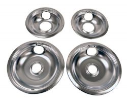 Whirlpool W10278125 Drip Pan Kit, Chrome