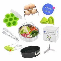 Instant Pot Accessories Set 9 Pcs for 5,6,8Qt Instant Pot with Steamer Basket, Springform Pan, S ...