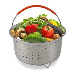 Abakoo Instant Pot Steamer Basket for 6 or 8 Quart Instant Pot Accessories, Fits InstaPot Pressu ...