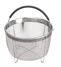 717 Instant Pot Steamer Basket Accessories, Stainless Steel Mesh Strainer for Instant Pot and Ot ...