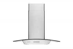 Chef 30” Wall Mount Range Hood 30 Inch WM-630 | European Style | Stainless Steel with Tem-pered  ...