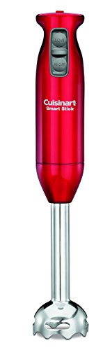 Cuisinart CSB-75MR Smart Stick 2-Speed 200-watt Immersion Hand Blender, Metallic Red