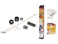 Gardus RLE202 LintEater 10- Piece Rotary Dryer Vent Cleaning System and R2303613 LintCatcher Bag ...