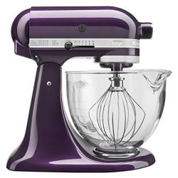 KitchenAid KSM155GBPB 5-Qt. Artisan Design Series with Glass Bowl – Plumberry